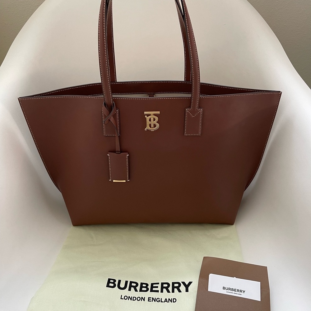 Burberry Medium Leather TB Monogram Tote Bag - Picture 5 of 11